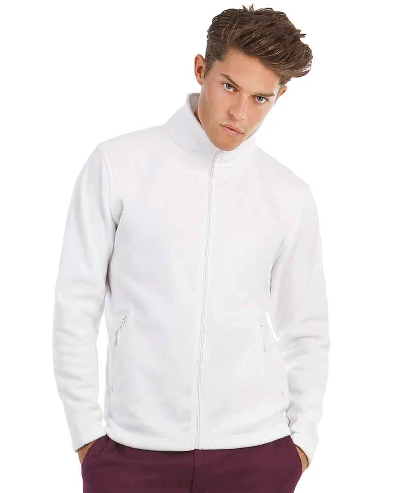 Ζακέτα Micro Fleece ID.501 B & C Full Zip White