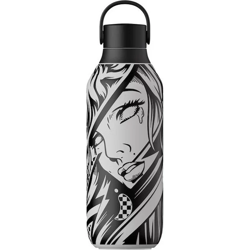 Chilly's Series 2 Bottle Ανοξείδωτο Μπουκάλι Θερμός με Σχέδιο 500ml, Κωδ 22620 - Cry Me A River