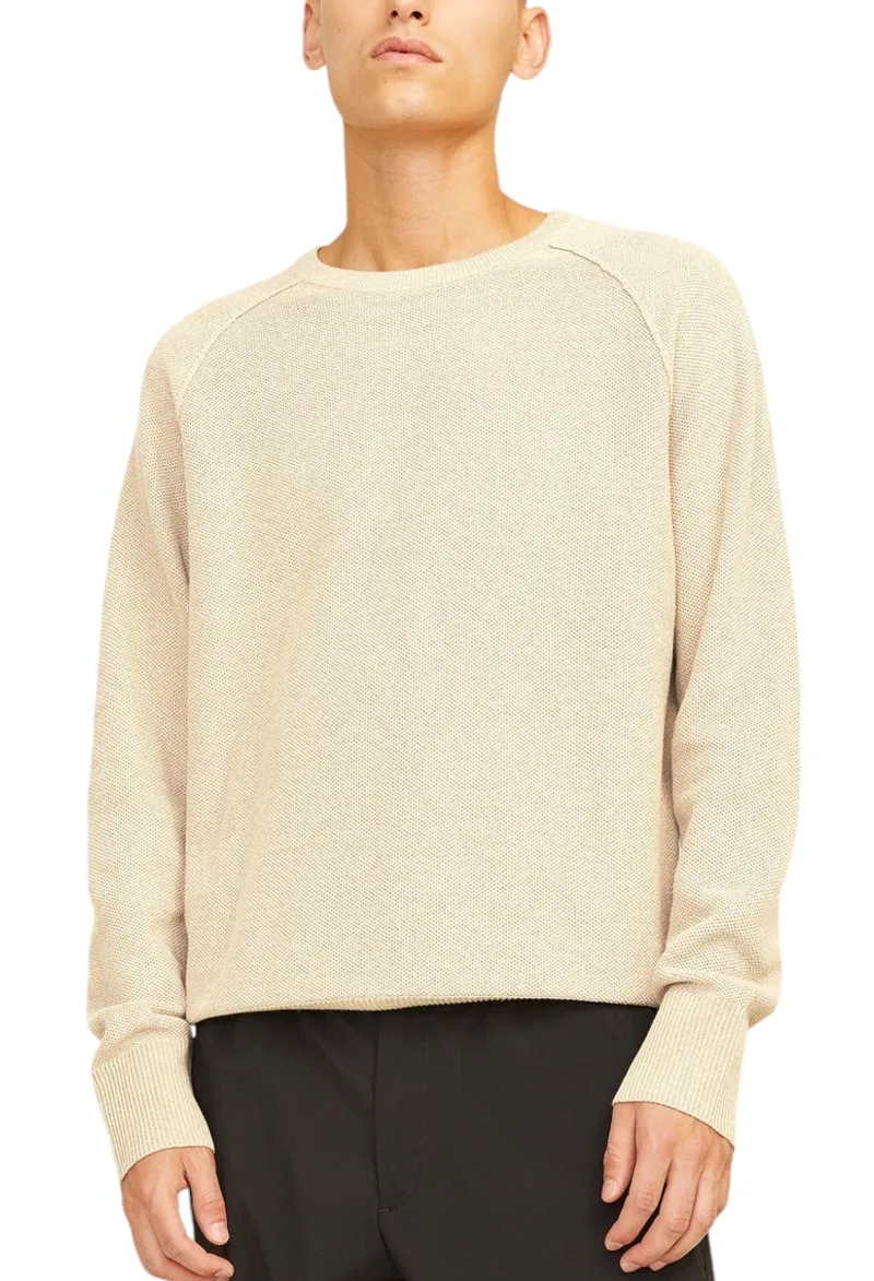 Πουλόβερ Jack & Jones Jcomason Knit Crew Neck 12264525-Crockery Ανδρικό