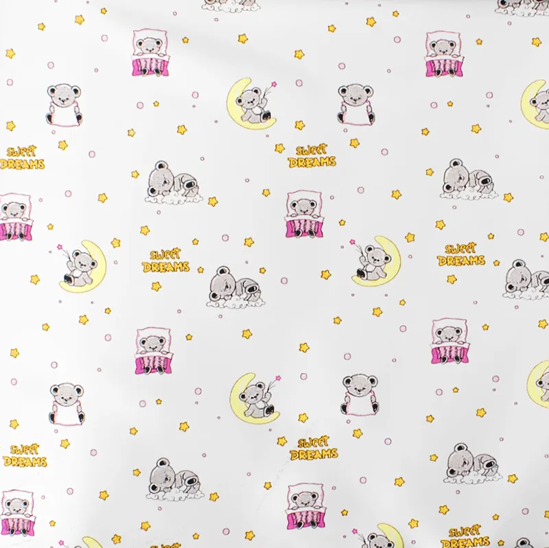 Πάνα Χασέ (80x80) Dimcol Sweet Dreams 553 White - Ροζ