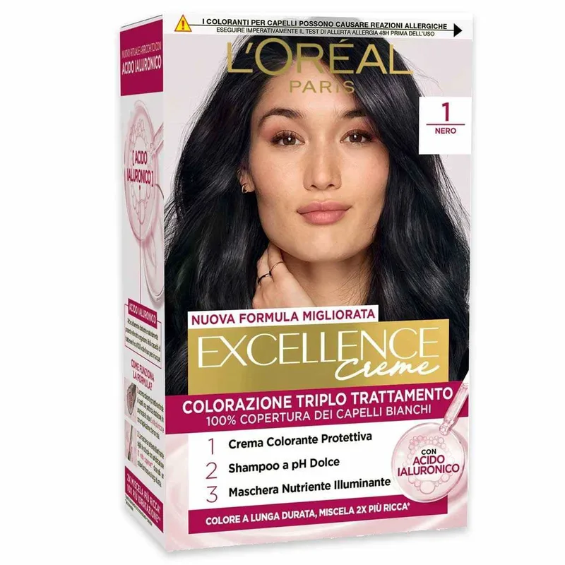 L'oraal triple treatment color excellence n 1 black