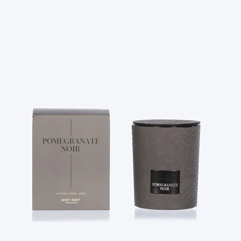 Αρωματικό Κερί Pomegranate Noir 450Gr Nef-Nef Homeware Grey