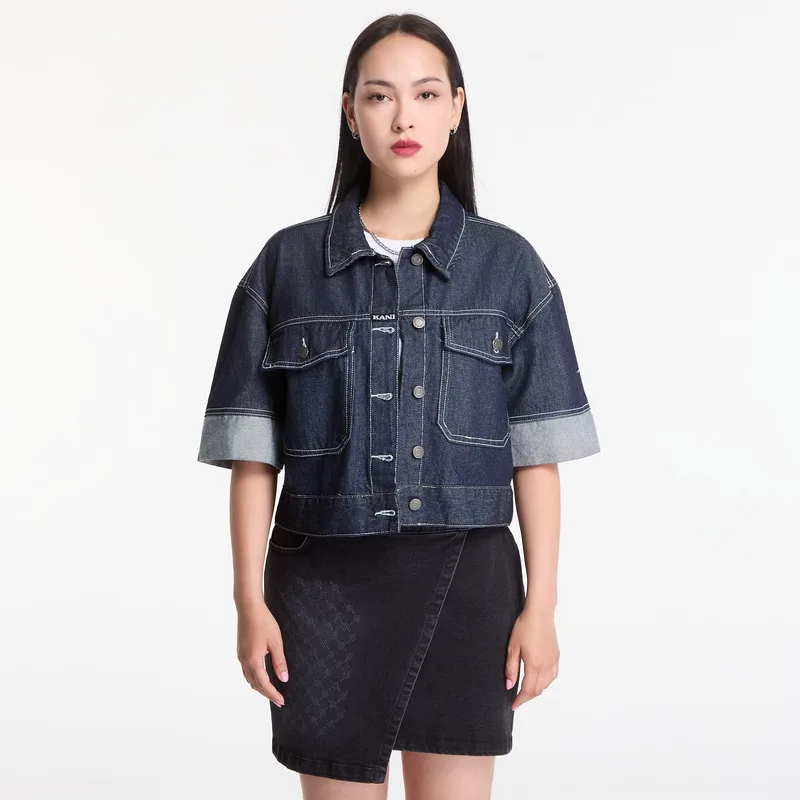 Πουκάμισο Karl Kani Retro Denim Shirt Blue L