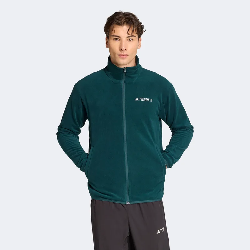 ADIDAS TERREX MULTI ESSENTIALS FULL-ZIP FLEECE JACKET ΠΡΑΣΙΝΟ