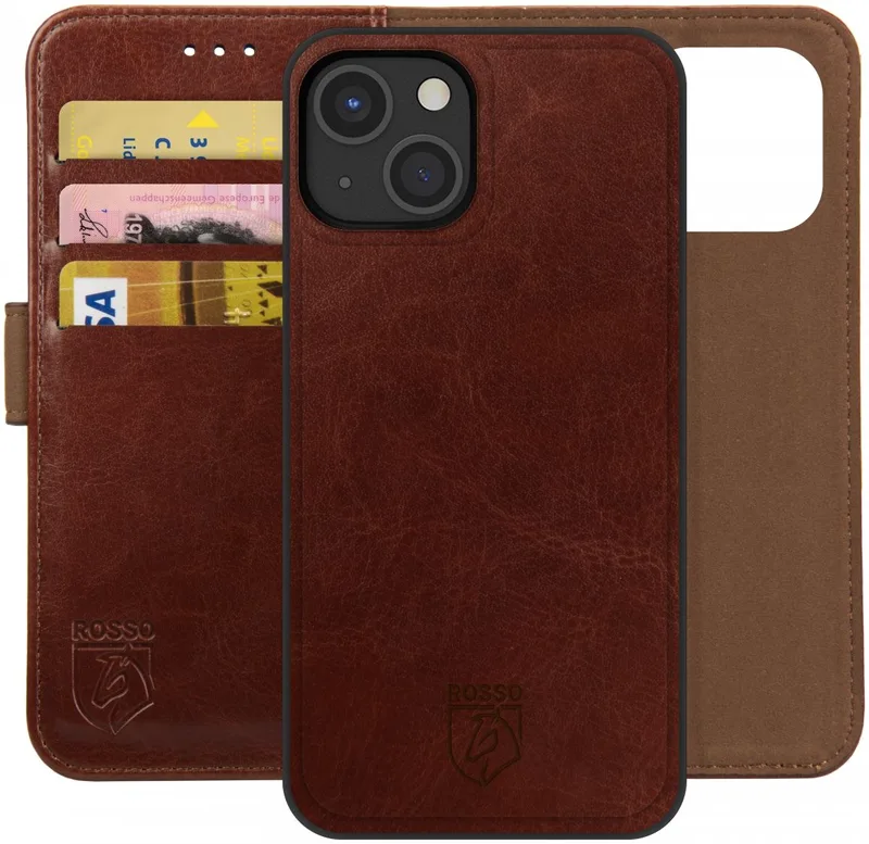 Κόκκινο Element 2 in 1 - PU Θήκη Πορτοφόλι Apple iPhone 13 mini - Brown (8719246324970)