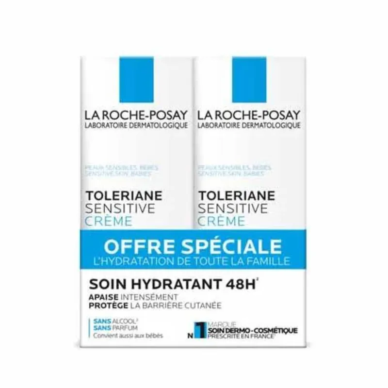 La Roche-Posay Toleriane Moisturizing Soothing Protective Sensitive Treatment Cream 2x40ml