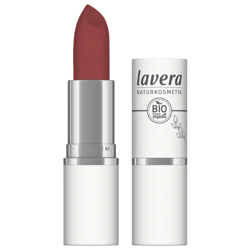 Lavera Velvet Matte Lipstick, 04 Vivid Red (4.50 g)