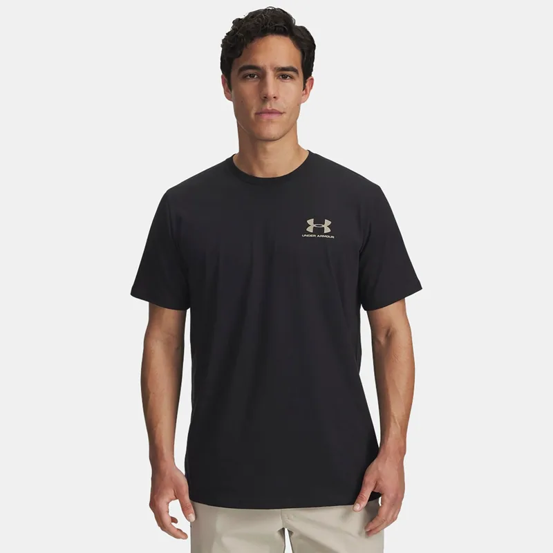UNDER ARMOUR SPORTSTYLE LEFT CHEST T-SHIRT ΜΑΥΡΟ