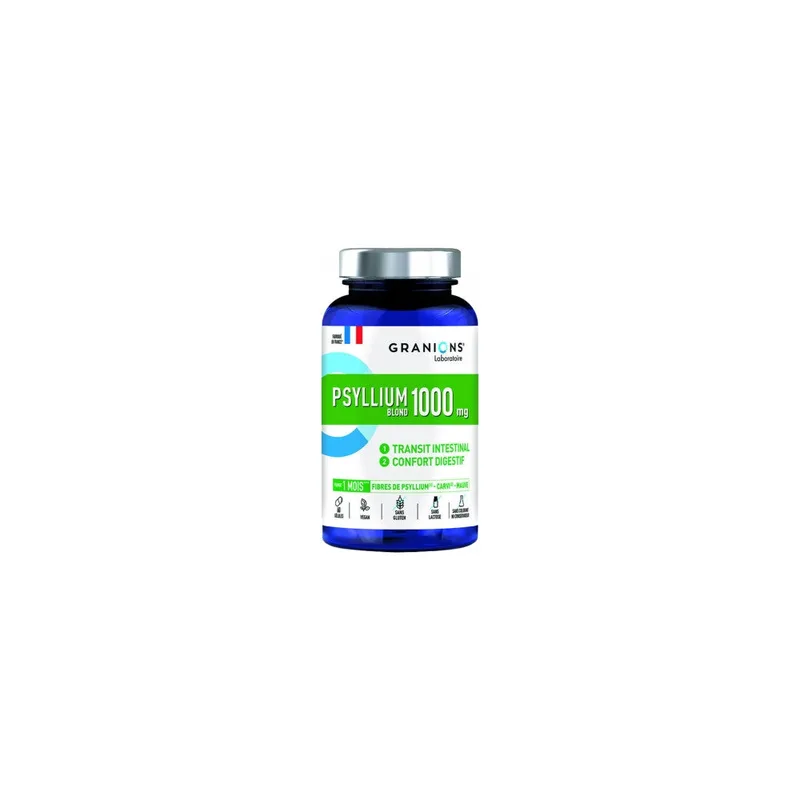 Granions Psyllium 1000mg 1 Month Cure 60 Capsules