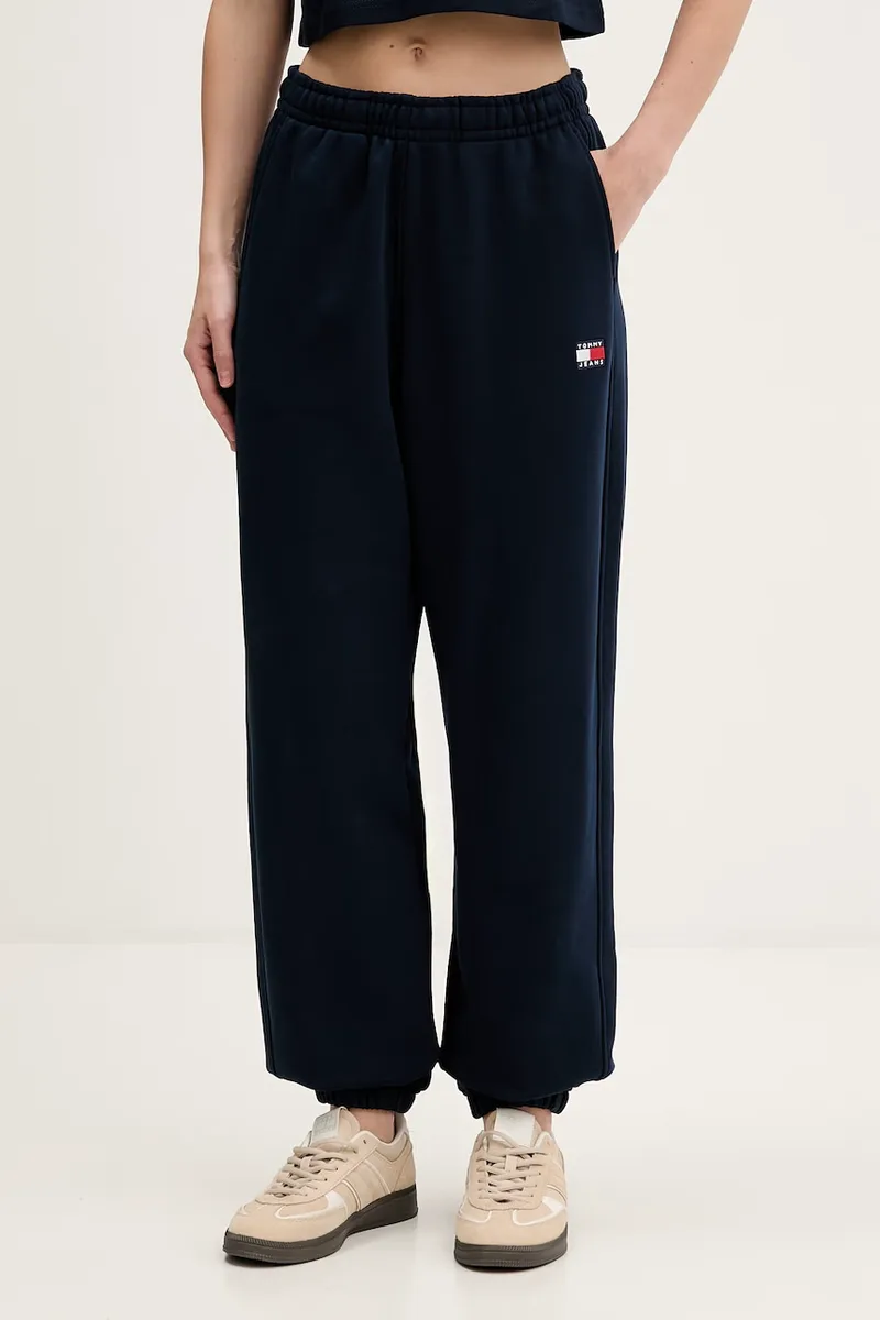 Tommy Jeans Παντελόνι επίσημο γυναικείο βαμβακερό