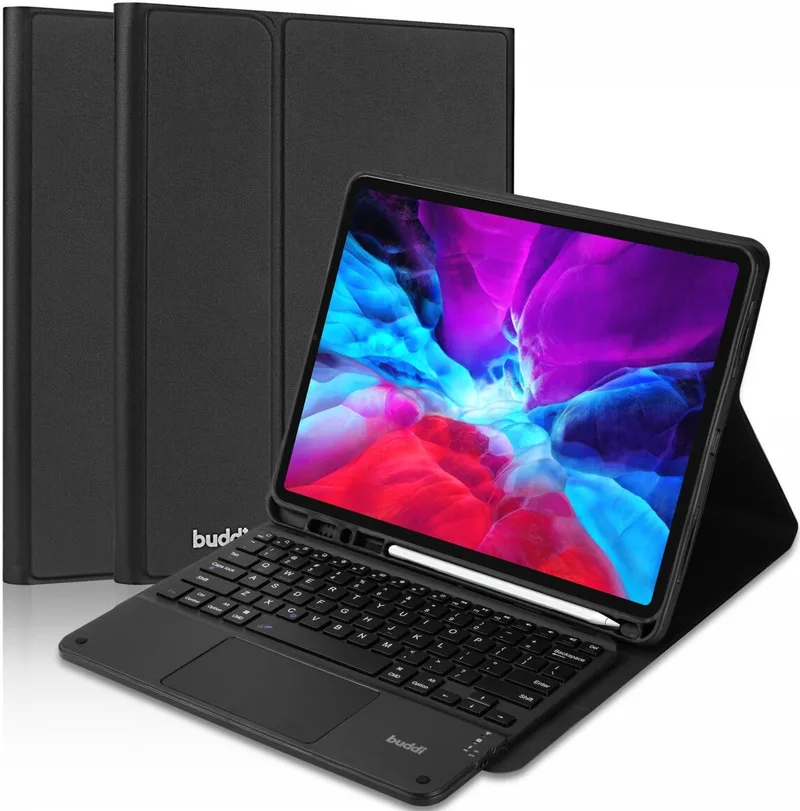 Θήκη Apple iPad Air 13" 2026 / 2024 - Buddi Zuna Keyboard Case με Υποδοχή για Apple Pencil και Πληκτρολόγιο Bluetooth - Black (8719246455568)