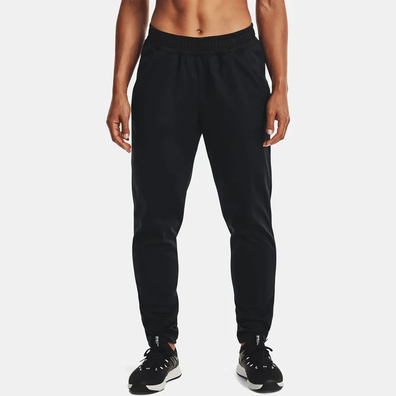 UA TRICOT PANTS ΜΑΥΡΟ