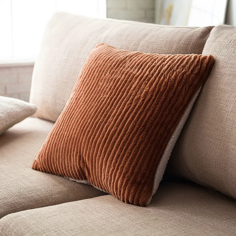 Μαξιλαροθήκη Διακόσμησης Gofis Home Softy Κεραμιδί 478/13 43x43