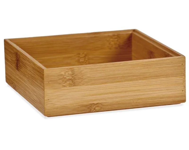 Arte Regal Κουτί Οργάνωσης Bamboo Ορθογώνιο Natural 15Χ15Χ5cm