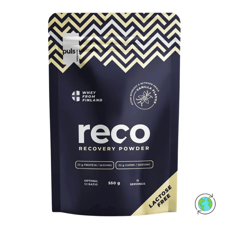 Whey Recovery Πρωτεΐνη Χωρίς Λακτόζη Βανίλια - Puls Nutrition - 550gr Φινλανδία High Protein Lactose Free
