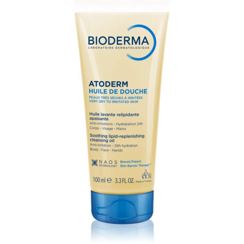 Bioderma Atoderm Shower Oil εντατικά θρεπτικό καταπραϋντικό λάδι για ντους για ξηρό και ερεθισμένο δέρμα 100 ml