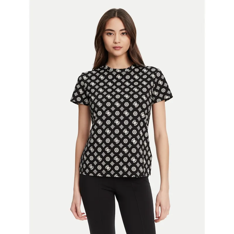 Guess T-Shirt V5YI04 I3Z14 Μαύρο Regular Fit