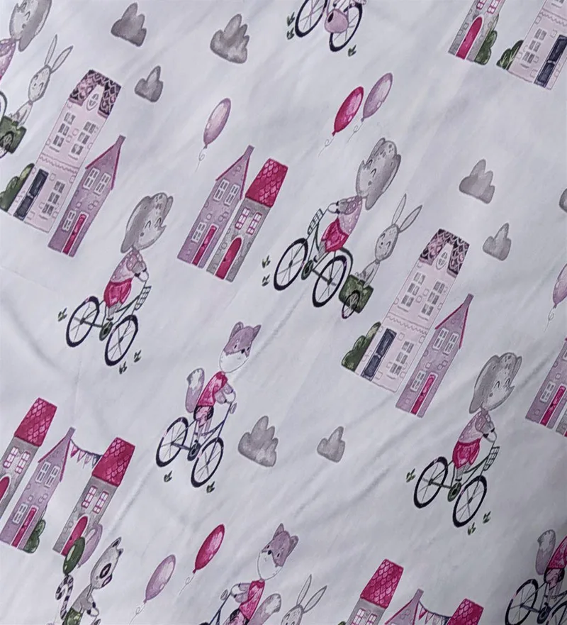 Πάνα Χασέ Βαμβακερή 80x80εκ. Bicycle 416 White-Bordeaux DimCol (Ύφασμα: Βαμβάκι 100%, Χρώμα: Λευκό) - DimCol - 31111328002