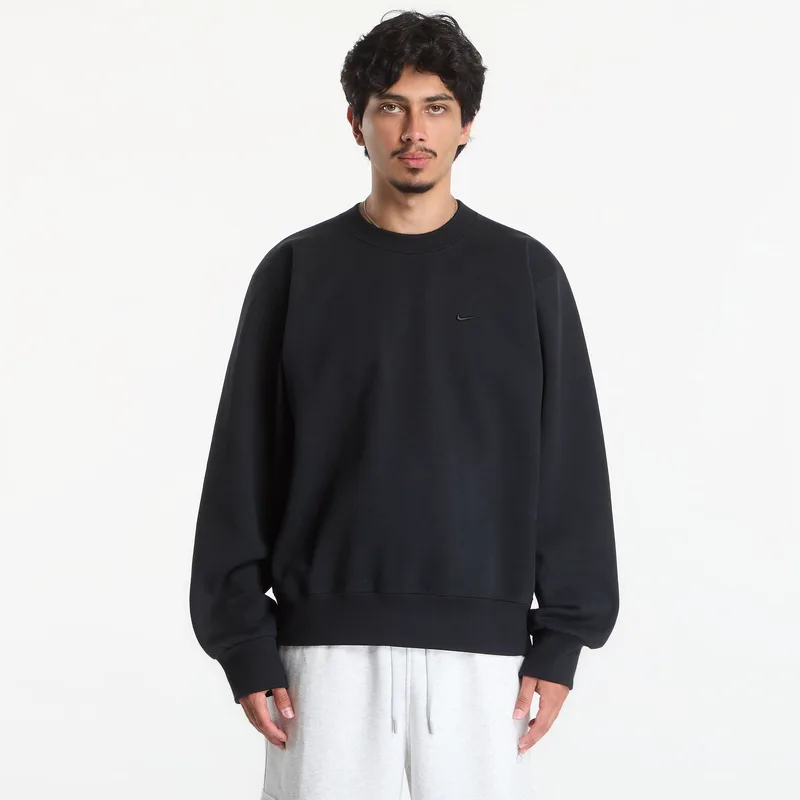 Φούτερ Nike Men's Fleece Crew-Neck Sweatshirt Black M