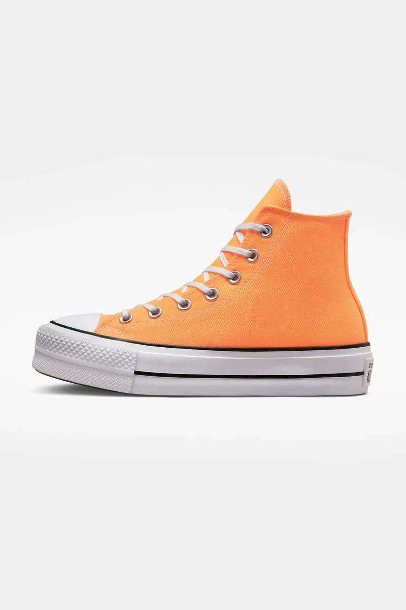 Converse γυναικεία sneakers με logo patch "Chuck Taylor All Star Lift Platform" - A03052C Πορτοκαλί