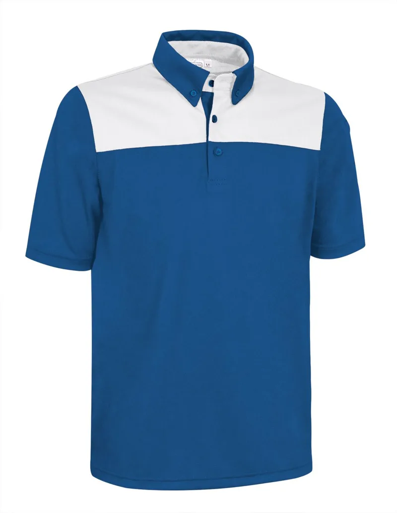 Κοντομάνικο Polo Shirt HURRICANE Valento POVAHUCYB Royal Blue-White