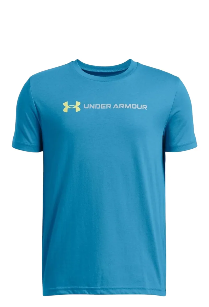 Μπλούζα Κοντομάνικη Under Armour B Logo Wordmark SS 1389963-452 Αγόρι