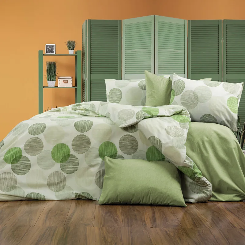 Σεντόνια Υπέρδιπλα Σετ Dimcol Koralia 468 Green 220x240