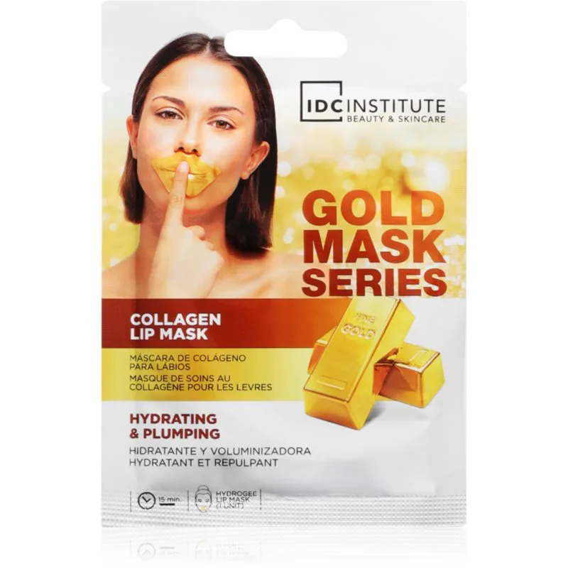 IDC Institute Χρυσό Mask Series ενυδατική μάσκα χειλιών 8 γρ