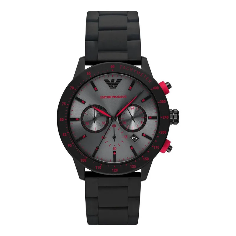 EMPORIO ARMANI Black Stainless Steel Strap AR11392