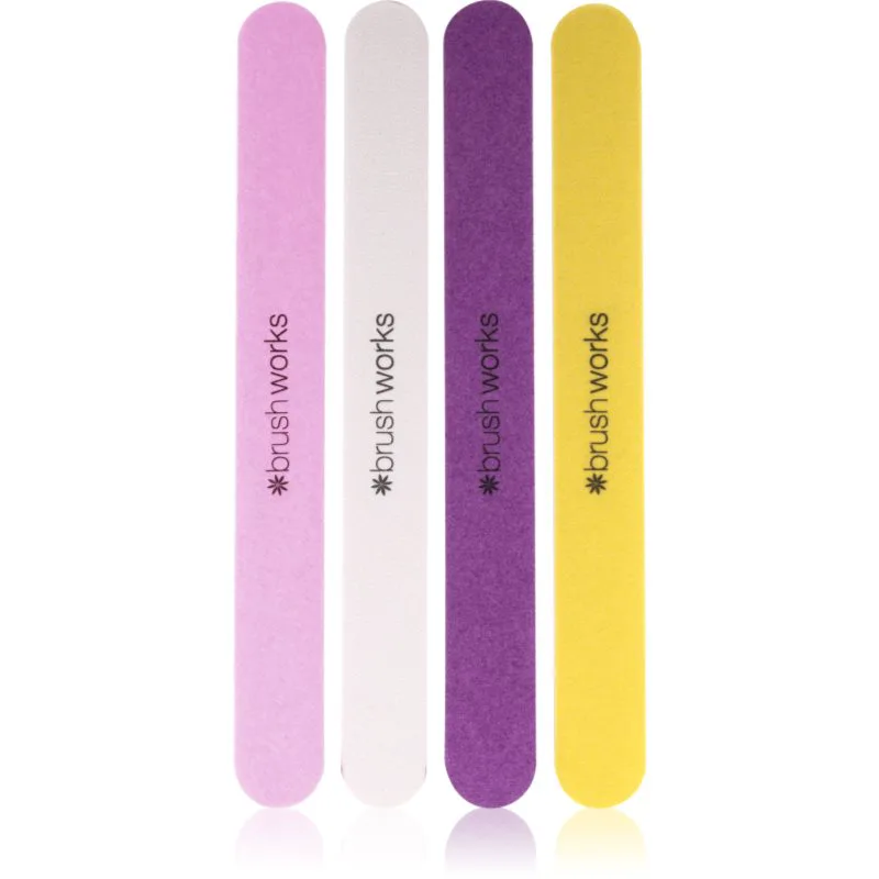 Brushworks Nail Files Coloured σετ με λίμες Για τα νύχια