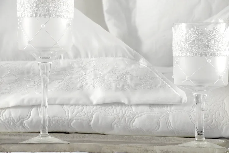 Σετ κουβερλί νυφικό (235Χ250) TABITHA WHITE, RYTHMOS HOME