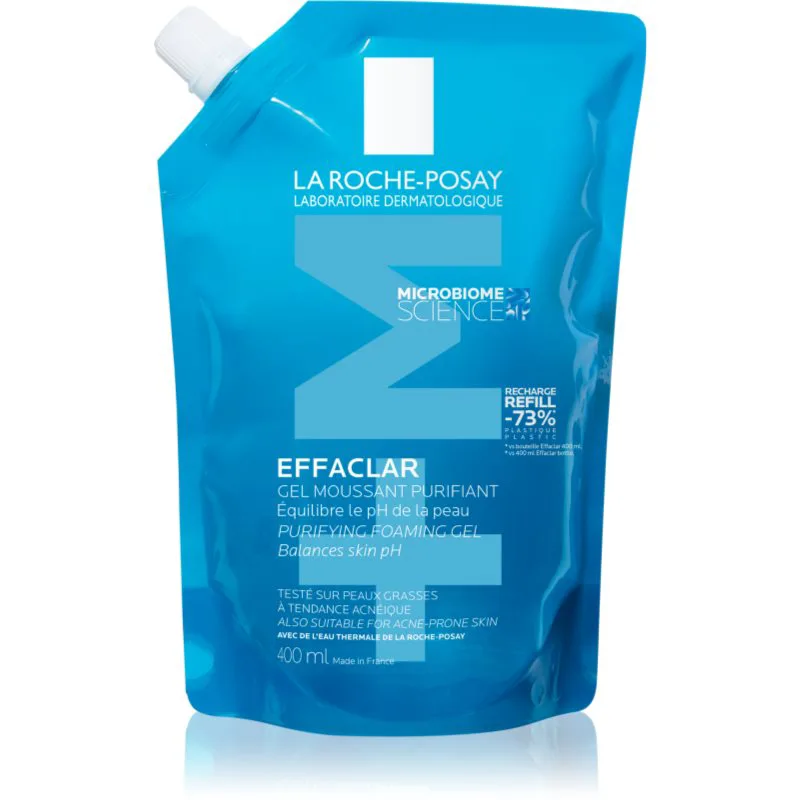La Roche-Posay Effaclar τζελ βαθύ-καθαρισμού για λιπαρό και ευαίσθητη επιδερμίδα ανταλλακτική γέμιση 400 ml