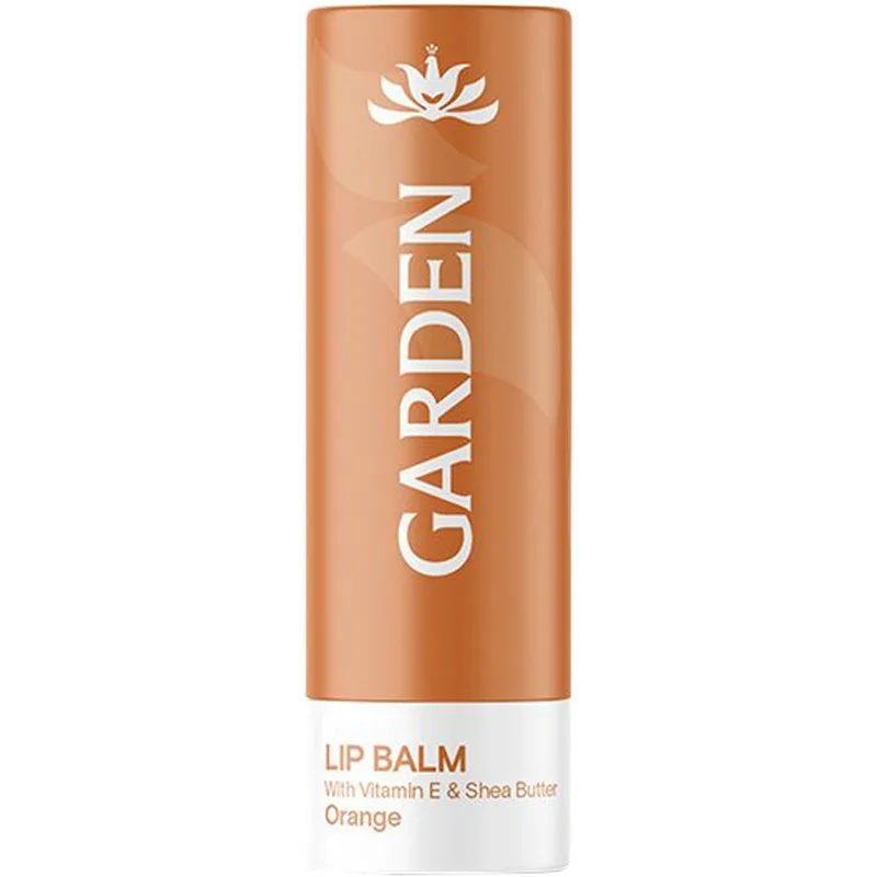 Garden Vitamin E & Shea Butter Lip Balm Απαλό Ενυδατικό Βάλσαμο Χειλιών που Χαρίζει Λάμψη & Θρέψη 5.2g - Πορτοκαλί