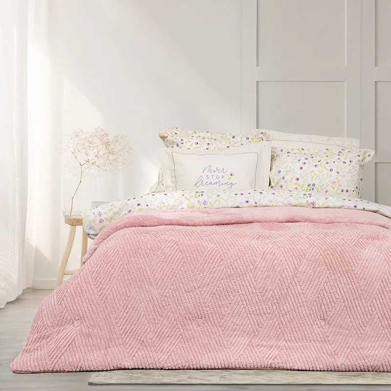 Κουβερτοπάπλωμα King Size 240X260 Nima Velva Rose (240x260)