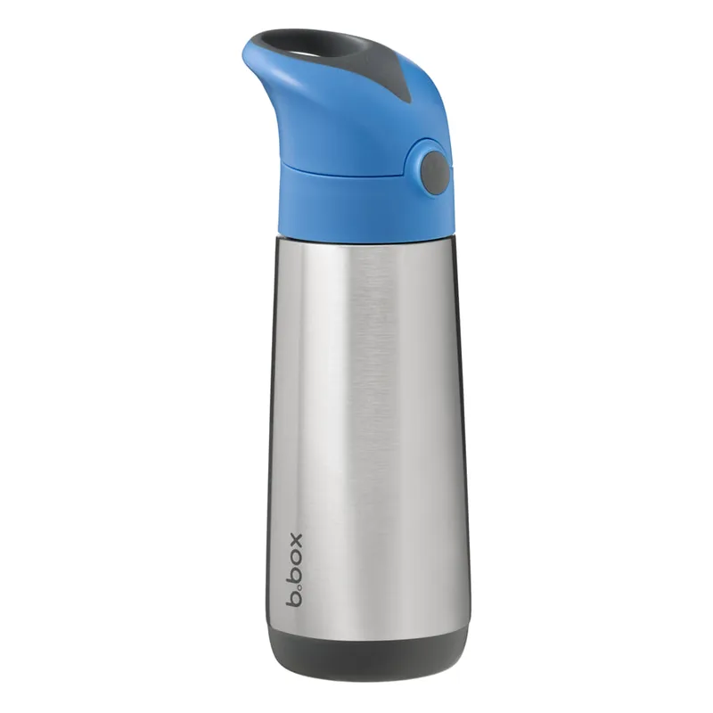 B.Box Ισοθερμικό Παγούρι Με Καλαμάκι Insulated Drink Bottle 500ml Blue Slate