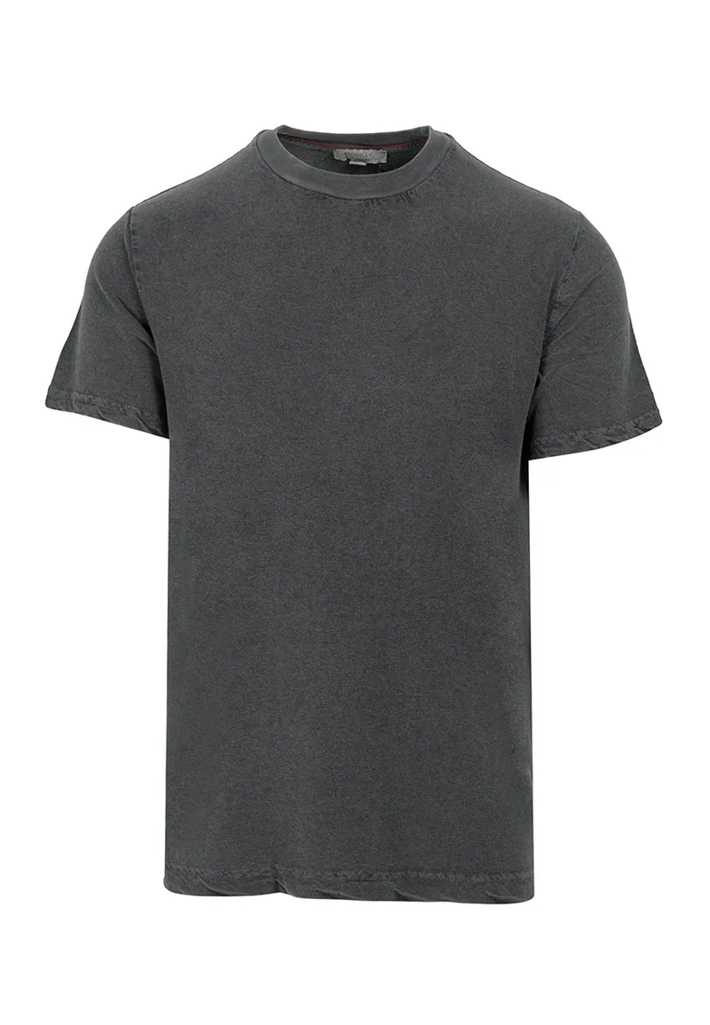 ΑΝΔΡΙΚΟ T-SHIRT DEMS CROSSLEY ΣΤΡΟΓΓΥΛΗ ΛΑΙΜΟΚΟΨΗ ΑΝΘΡΑΚΙ