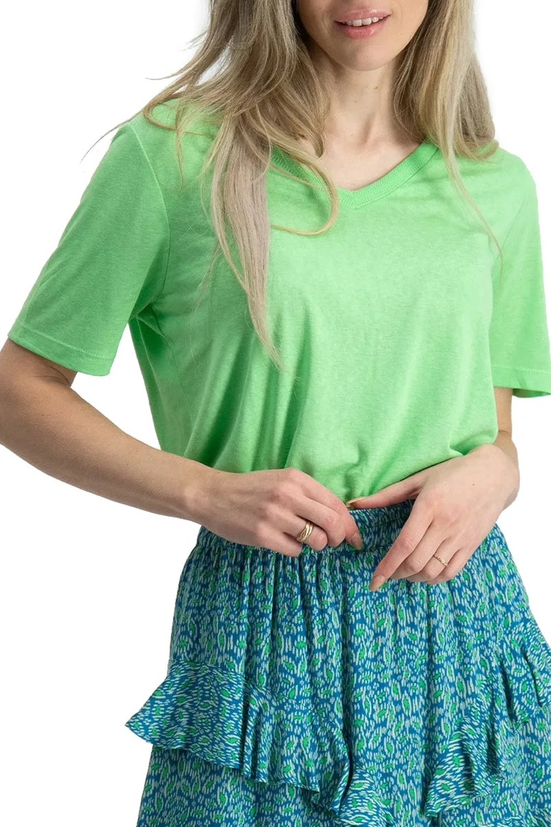 Μπλούζα Κοντομάνικη Only Onlelise 15257390-Summer Green Γυναικείο