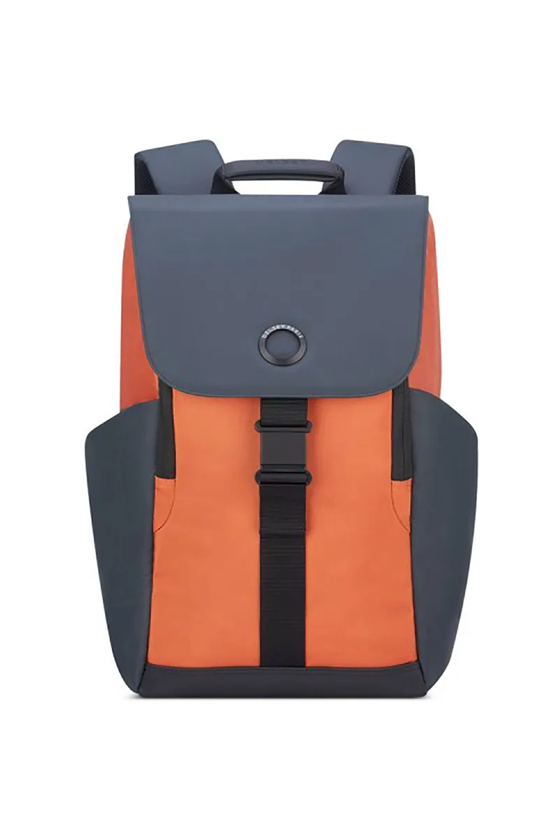 Delsey unisex σακίδιο πλάτης με contrast χρώματα και θήκη για laptop 15,6" "Securflap" - 202061025