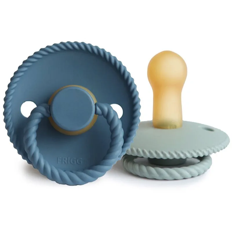 FRIGG Round Latex Ocean View/Sage πιπίλα Size 2 2 τμχ