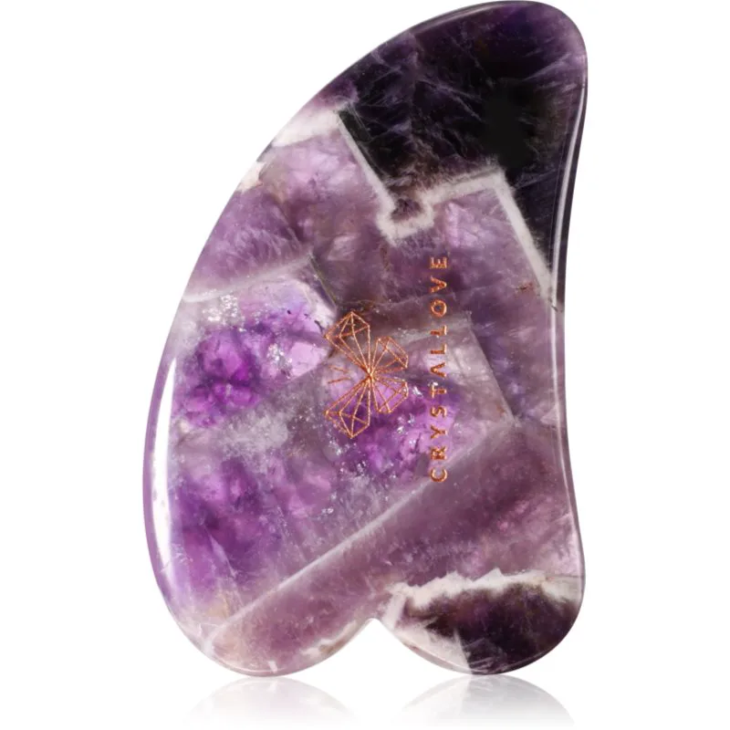 Crystallove Amethyst Gua Sha οδηγίες για μασάζ 1 τμχ