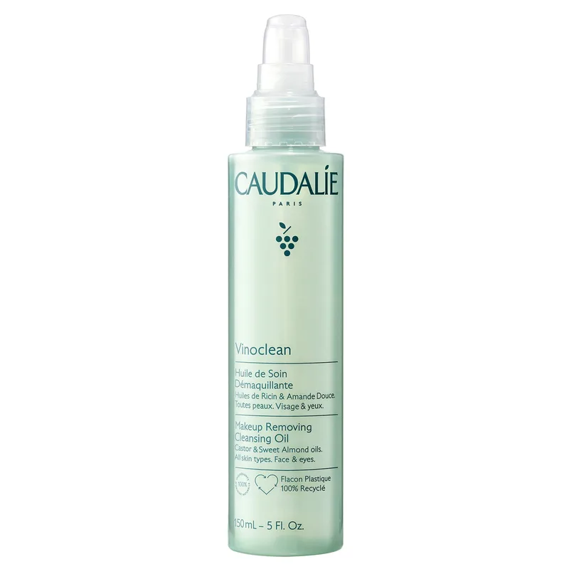 Caudalie Vinoclean Makeup Removing Cleansing Oil Έλαιο Ντεμακιγιάζ & Καθαρισμού Προσώπου, Ματιών για Όλους τους Τύπους Δέρματος 150ml