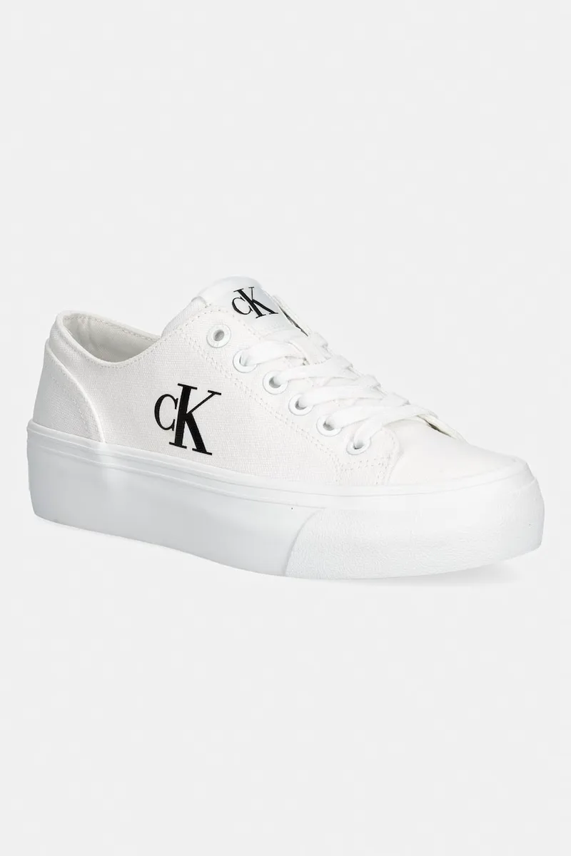 Calvin Klein VULC FLATFORM LOW CANVAS MG πάνινα sneakers γυναικεία