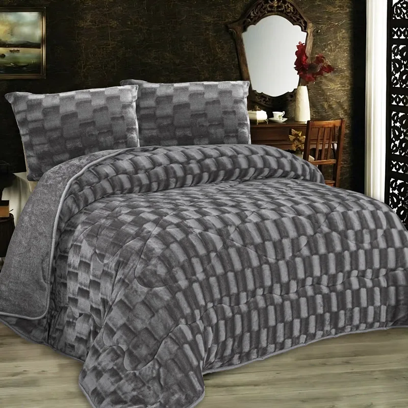 Κουβερτοπάπλωμα Μονό 160x220 Dimcol 1940 Grey 160x220