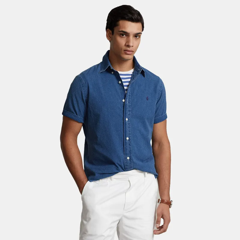 Polo Ralph Lauren Classics 10/16 Custom Fit Ανδρικό Κοντομάνικο Πουκάμισο (9000219870_8353)