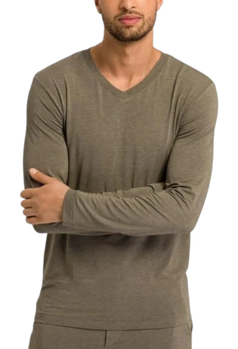 Πυτζάμα Hanro Long Sleeve Shirt 075420-0758 Ανδρικό