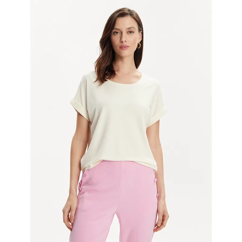 ONLY T-Shirt Moster 15106662 Εκρού Regular Fit