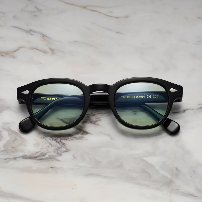 JOHN A16EP4 - JOHN - BLACK - LIGHT GREEN Sunglasses | Black | Light Green Shades | Explicit Poets Sunglasses