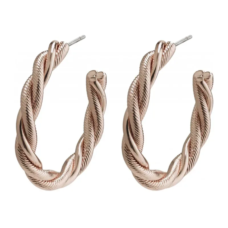 Pilgrim earrings Baya Rose gold plated 262024063 262024063 Ορείχαλκος