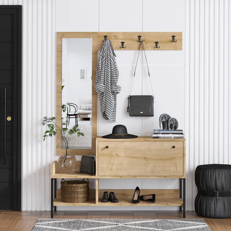 Παπουτσοθήκη Nonso - Sapphire Oak 793Elg3909 (120x70x35)