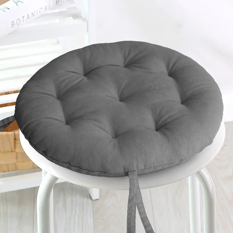 Μαξιλάρι Καρέκλας Βαμβακερό Φ40εκ. Mad Dark Grey Melinen 20003505 (Ύφασμα: Βαμβάκι 100%, Χρώμα: Γκρι) - MELINEN - 20003505